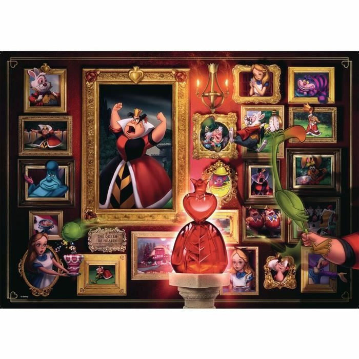 Puzzle Disney Ravensburger 15026 Villainous Collection: The Queen of Hearts 1000 Piese