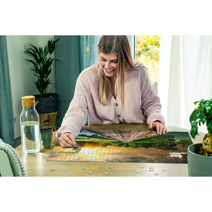 Puzzle Ravensburger 19538 The Wooden Footbridge 1000 Piese