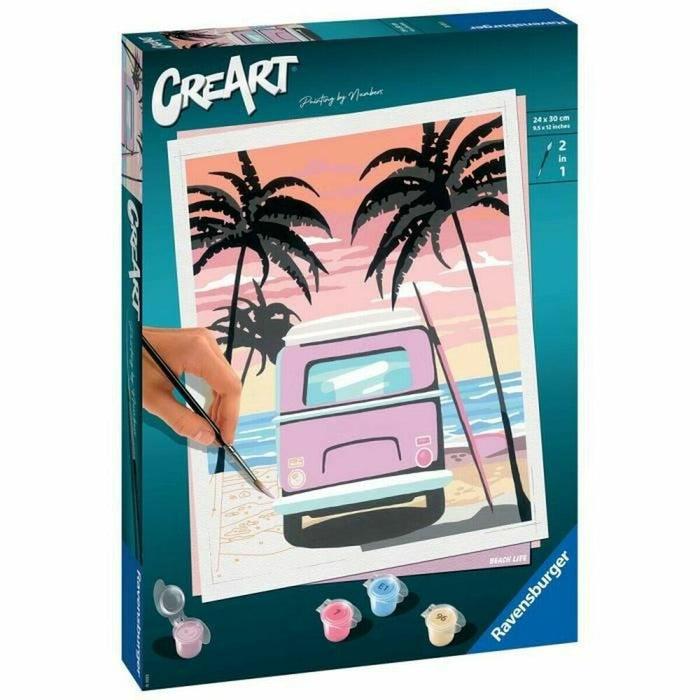 Set de pictură pe numere Ravensburger Beach Life