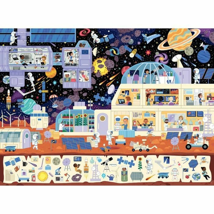 Puzzle Nathan Dans l'espace (Cherche et trouve) 150 Piese