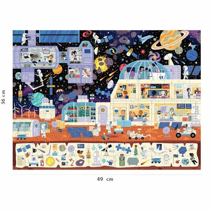 Puzzle Nathan Dans l'espace (Cherche et trouve) 150 Piese