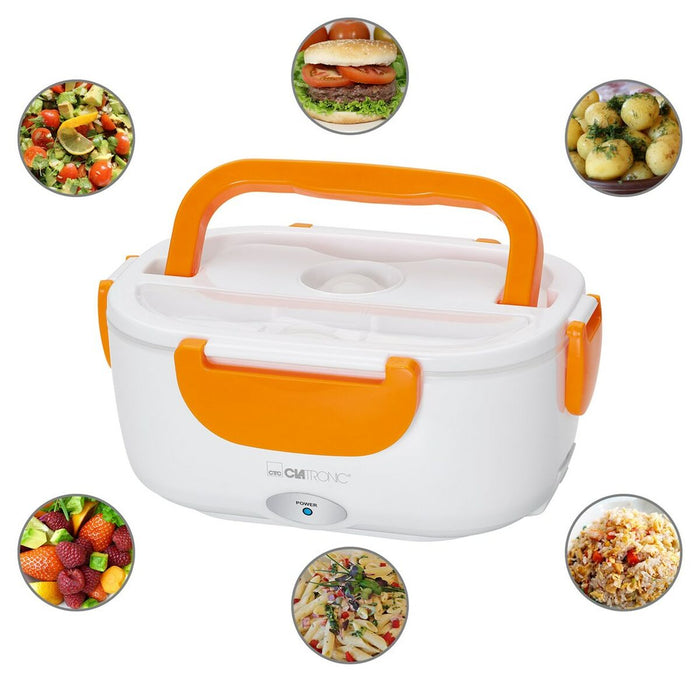 Cutie pentru Prânz Clatronic LB 3719 Portocaliu Alb/Portocaliu Plastic Dreptunghiular 1,7 L