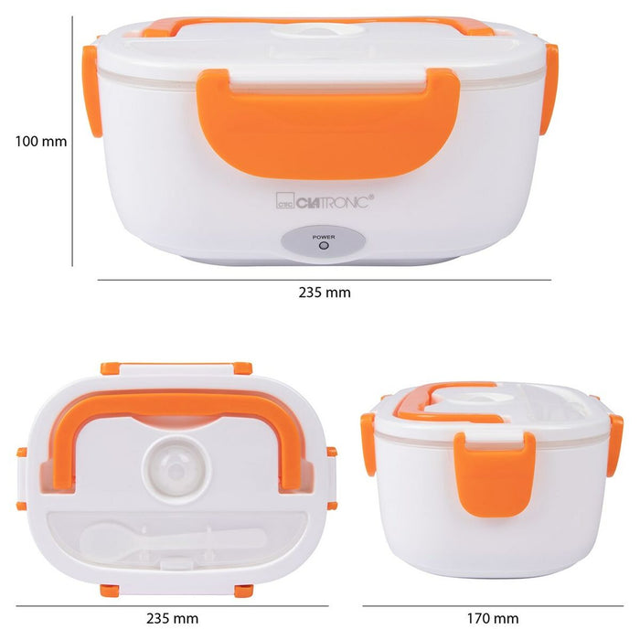 Cutie pentru Prânz Clatronic LB 3719 Portocaliu Alb/Portocaliu Plastic Dreptunghiular 1,7 L