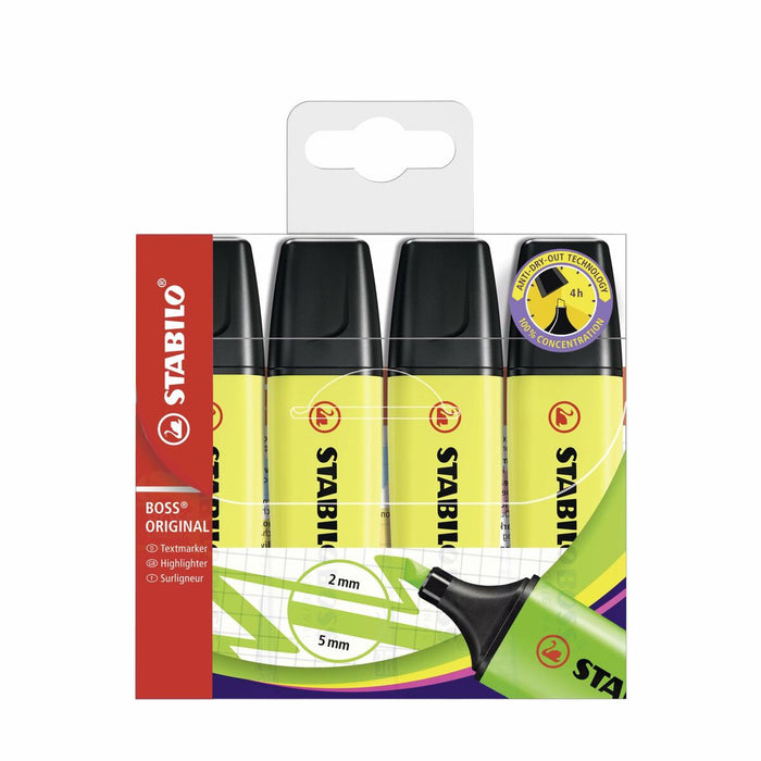 Set de Markere Fosforescente Stabilo Boss Galben (5 Unități)