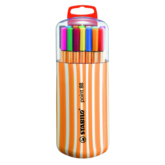 Set de Carioci Stabilo Point 88 Multicolor 20 Piese