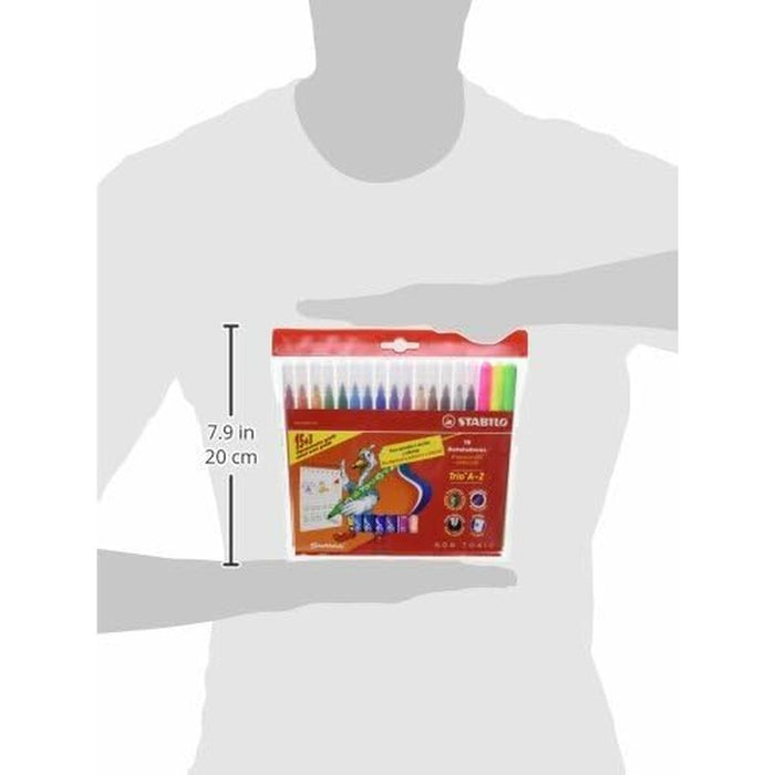 Set de Carioci Stabilo 378/1-18-01 Multicolor (18 Piese)