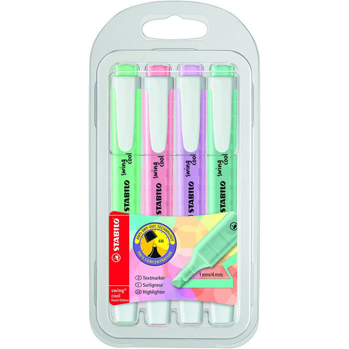 Set de Markere Fosforescente Stabilo Swing Cool Pastel Multicolor (5 Unități)