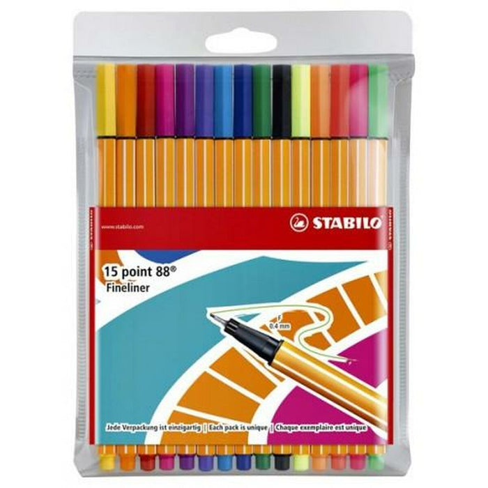Set de Carioci Stabilo Point 88 15 Piese Multicolor
