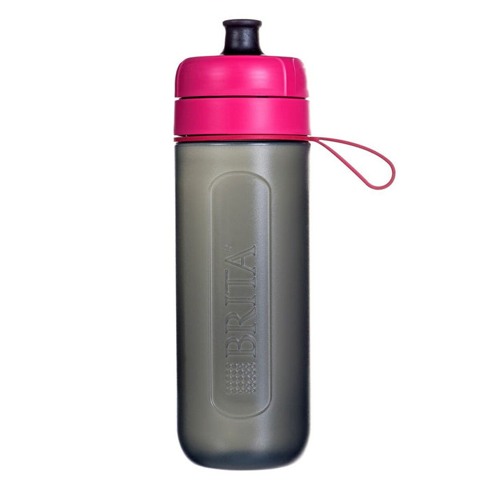 Sticlă cu Filtru de Carbon Brita Fill&Go Active Negru Roz 600 ml