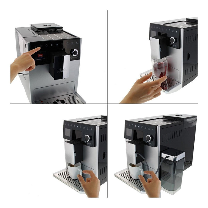 Aparat de cafea superautomat Melitta F 630-101 1400W Argintiu 1400 W 15 bar 1,8 L