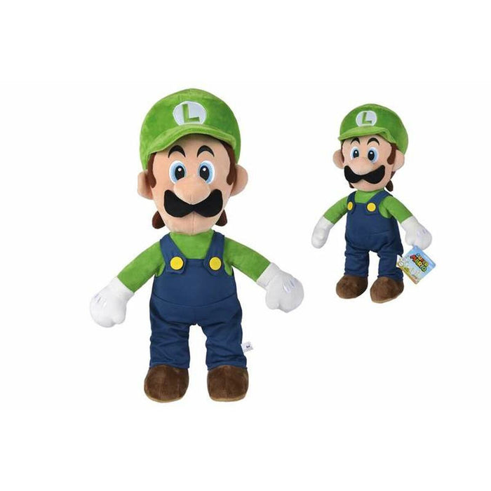 Jucărie de Pluș Super Mario Luigi Albastru Verde 50 cm