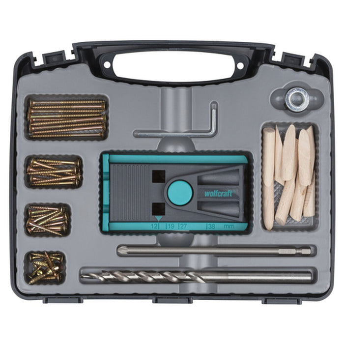 Wood assembly kit Wolfcraft undercover-jig PZ 4642000 55 Piese