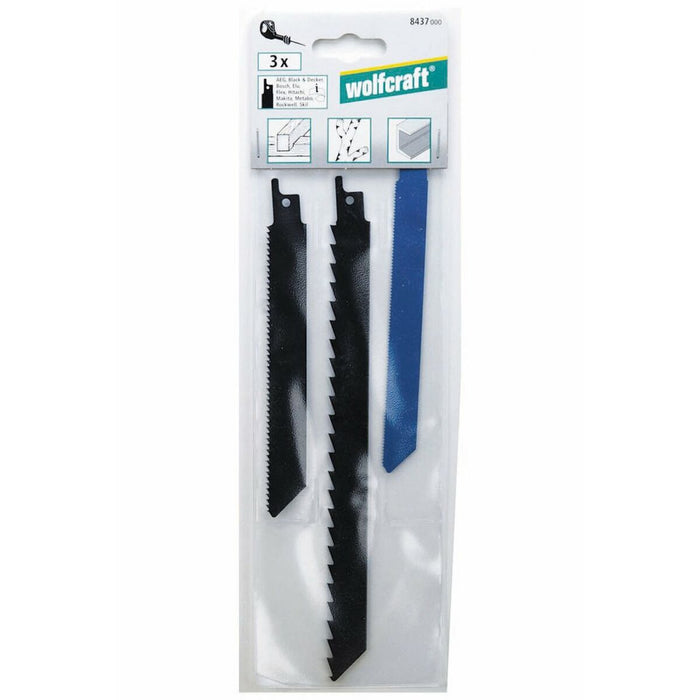 Lamă de ferăstrău Wolfcraft 8437000 3 Piese