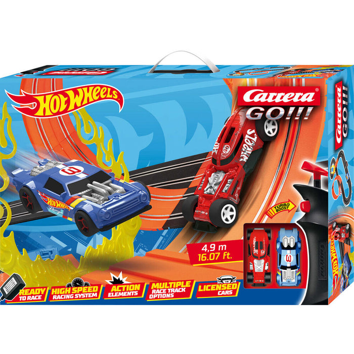 Pistă de Curse Carrera-Toys GO!!! Hot Wheels 4.9 4,9 m 2 mașină