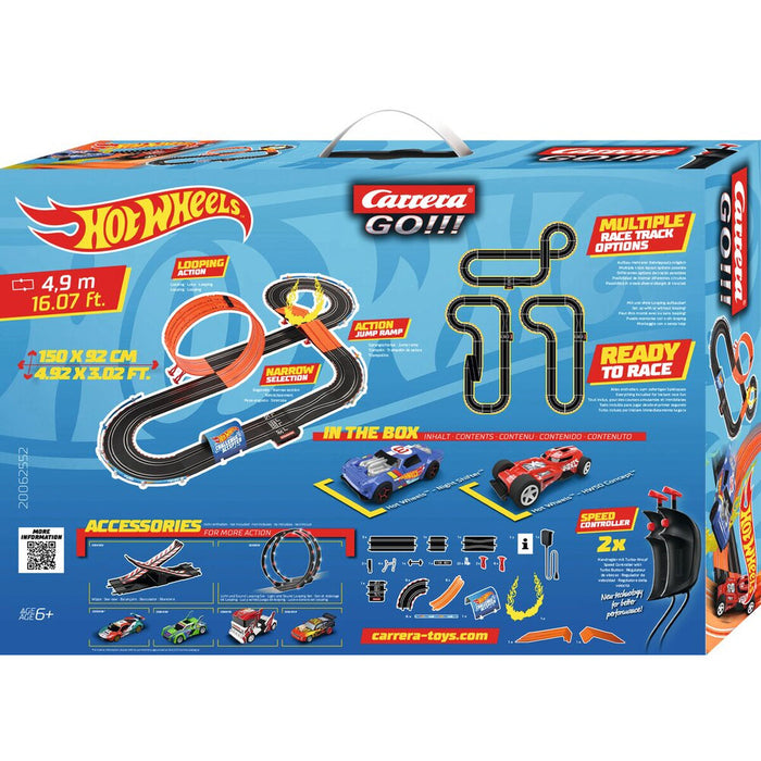 Pistă de Curse Carrera-Toys GO!!! Hot Wheels 4.9 4,9 m 2 mașină