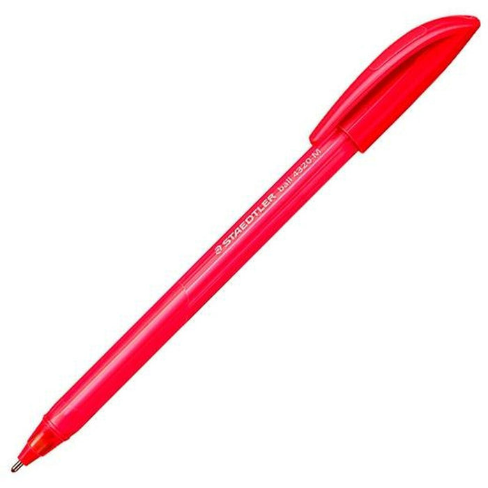 Set de Pixuri Staedtler Ball 4320 Roșu 1 mm (100 Unități)
