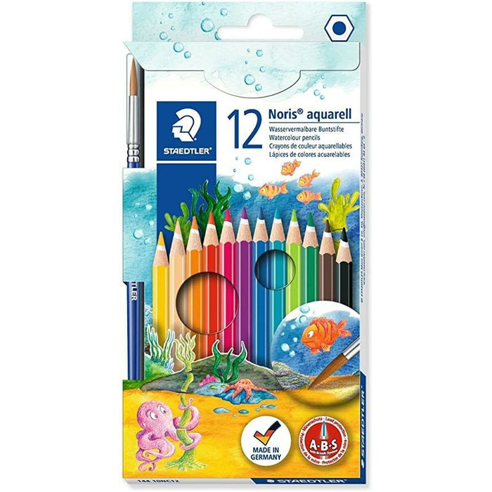 Creioane colorate acuarelă Staedtler Noris 12 Piese Multicolor (10 Unități)