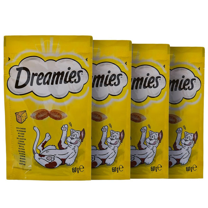 Snack for Cats Dreamies Variety 12 x 60 g Pui Somon Brânză