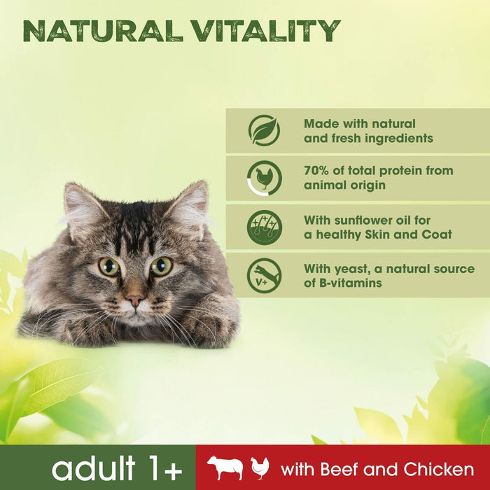 Mâncare pentru pisici Perfect Fit Natural Vitality Beef 2,4 kg Adulți Pui