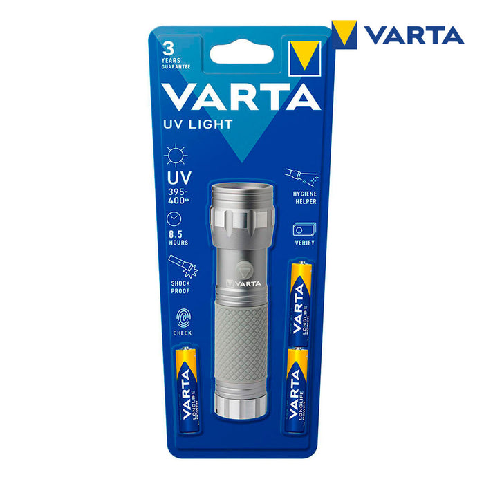 Lanternă Varta Lampă UV Gri Aluminiu