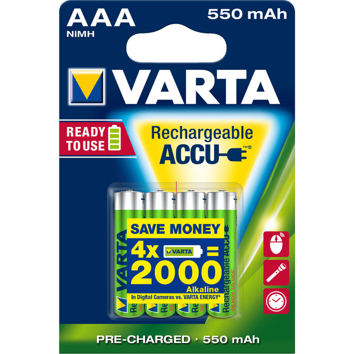 Baterii Varta Ready2Use HR03 4pcs 1,2 V AAA
