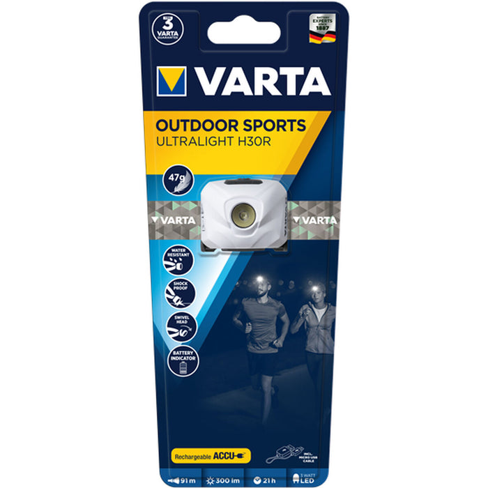 Lanternă LED pentru Cap Varta ULTRALIGHT H30R