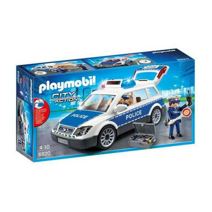 Mașină cu Lumină și Sunet City Action Police Playmobil Squad Car with Lights and Sound