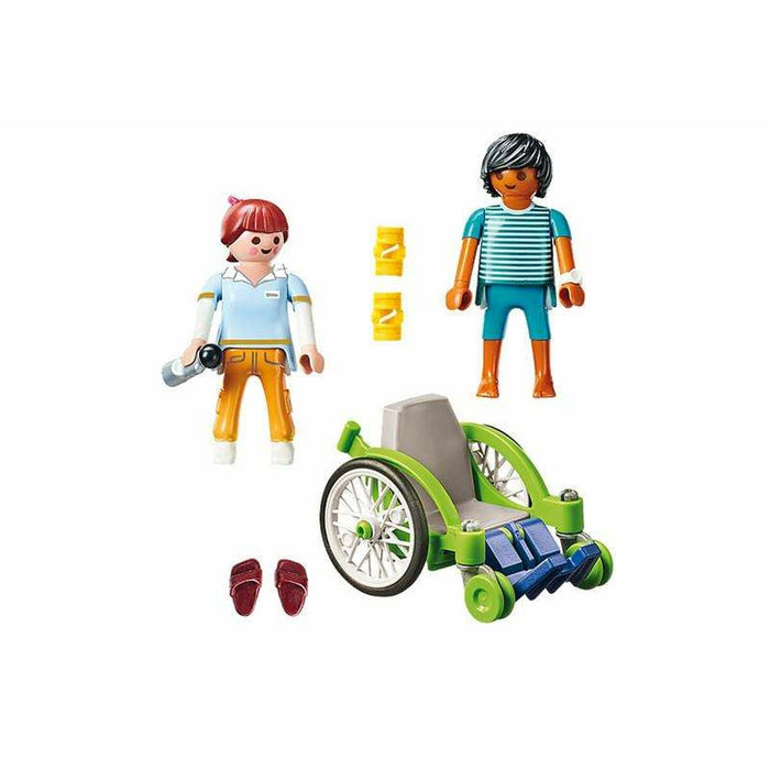 Playset Playmobil City Life Patient in Wheelchair 20 Piese