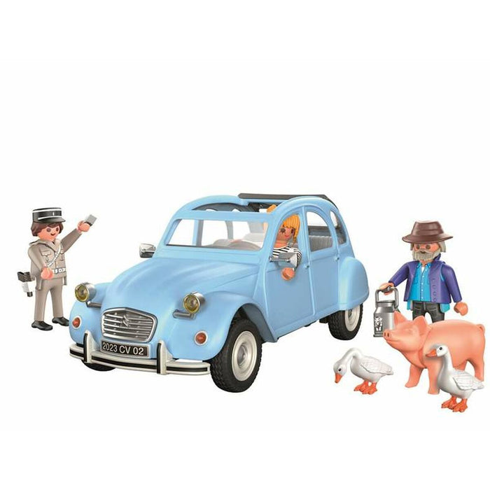 Set de Jucării cu Vehicule Playmobil Albastru Mașină 57 Piese