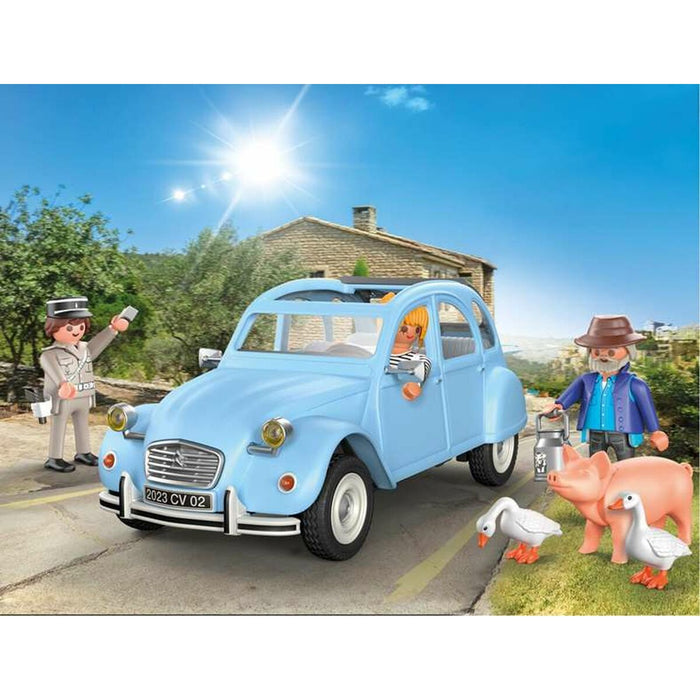 Set de Jucării cu Vehicule Playmobil Albastru Mașină 57 Piese