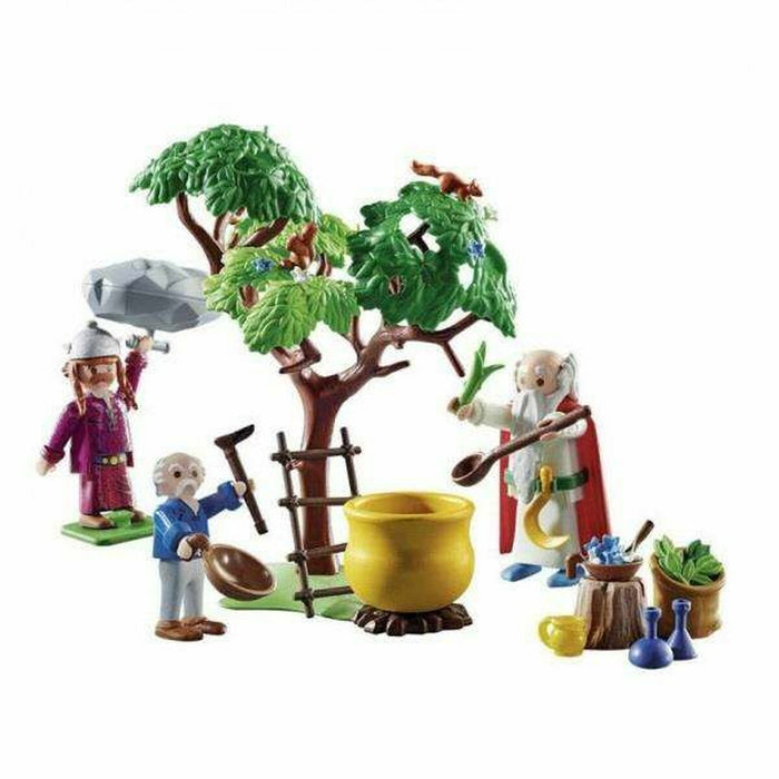 Playset Playmobil Getafix with the cauldron of Magic Potion Astérix 70933 57 Piese