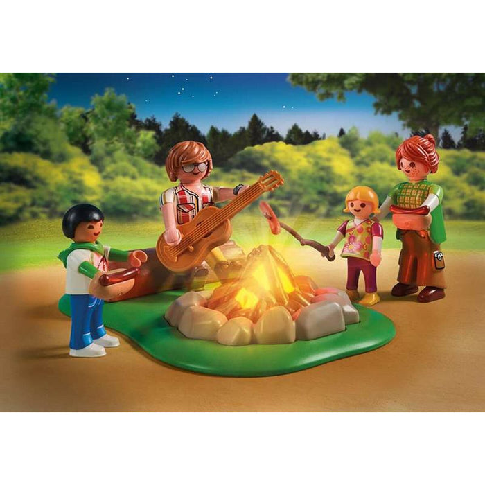 Playset Playmobil Family Fun - Adventure in the Treehouse 71001 101 Piese Lumină