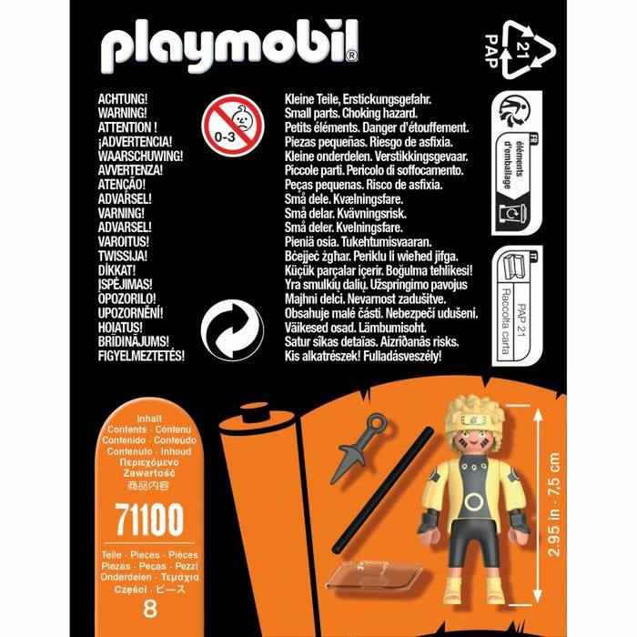 Figurine de Acțiune Playmobil Naruto 8 Piese