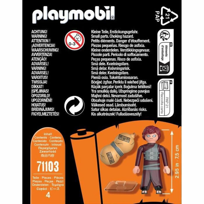 Figură Playmobil Gaara 4 Piese