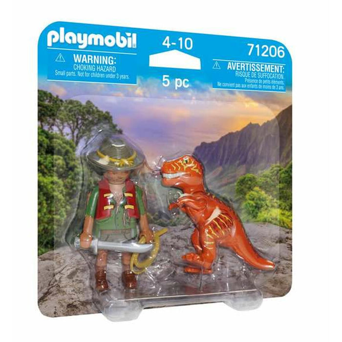 Figurine Articulate Playmobil 71206 Explorator Dinozaur 5 Piese Duo