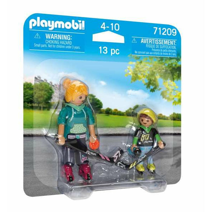 Playset Playmobil 71209 13 Piese Jucător de hochei Duo