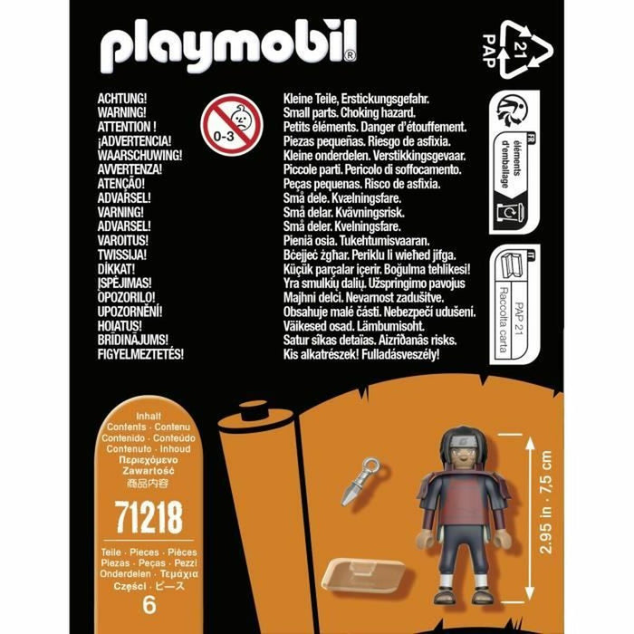 Playset Playmobil Naruto Shippuden - Hashirama 71218 6 Piese