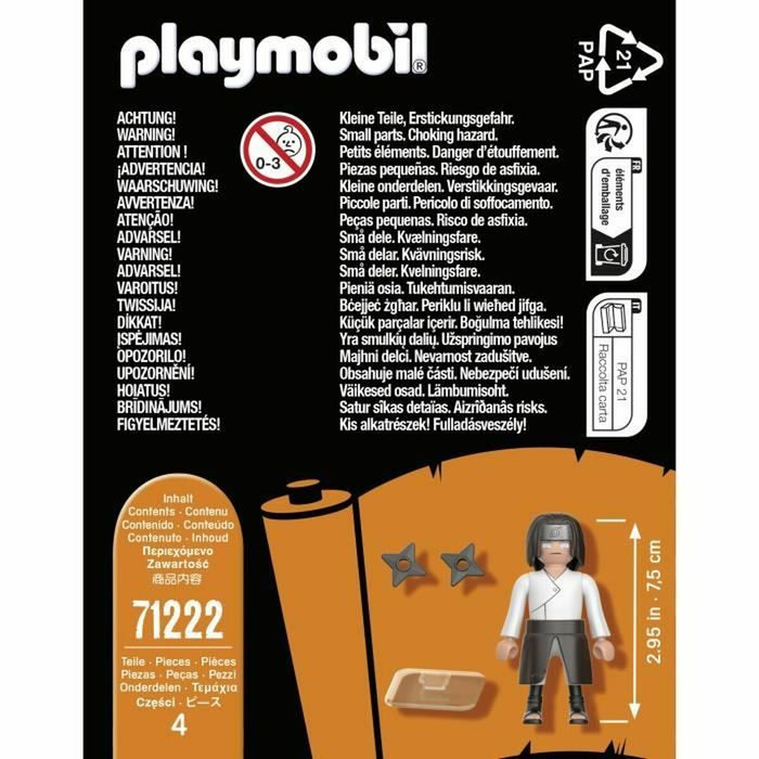 Playset Playmobil Naruto Shippuden - Neji 71222 4 Piese