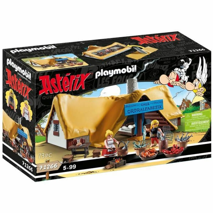 Playset Playmobil Astérix: Ordralfabetix Hut 71266 73 Piese