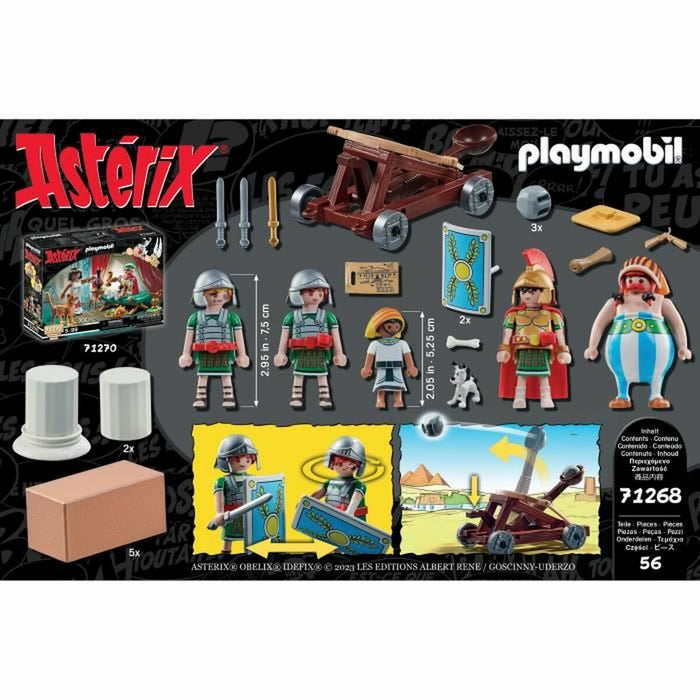 Playset Playmobil Astérix: Numerobis and the Battle of the Palace 71268 56 Piese