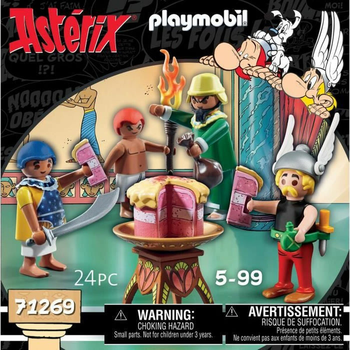 Playset Playmobil Asterix: Amonbofis and the poisoned cake 71268 24 Piese