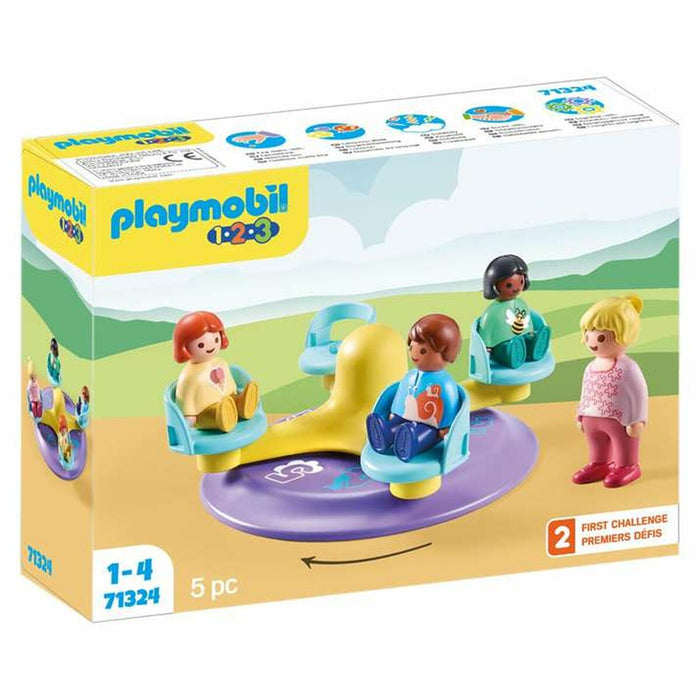 Playset Playmobil 1.2.3 Carusel 5 Piese
