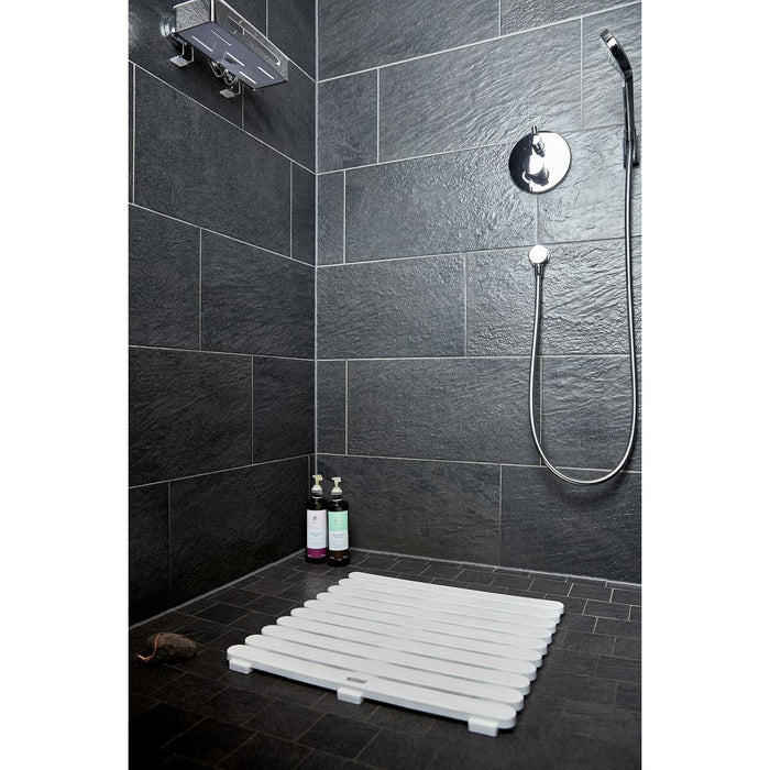 Platformă Wenko 22945100 Plastic Interior/Exterior 55 x 55 cm Alb