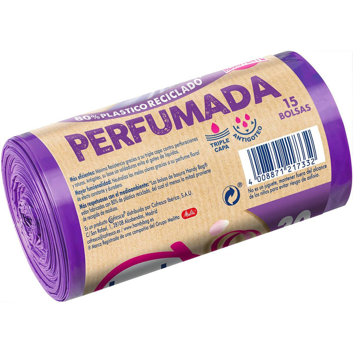 Saci de gunoi Albal Handy Bag Rezistent/ă Parfum (15 Unități) (30 l)