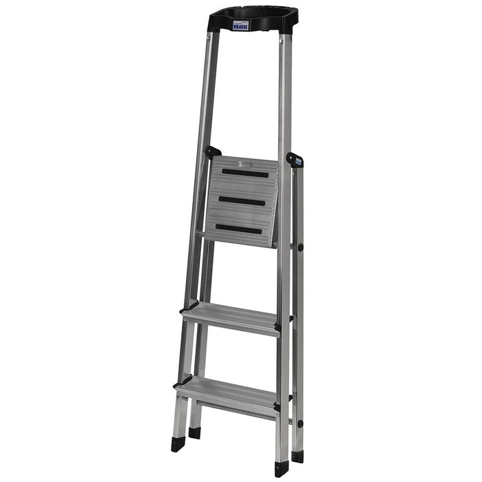 Scară pliantă cu 3 trepte Krause 126313 Argintiu Aluminiu