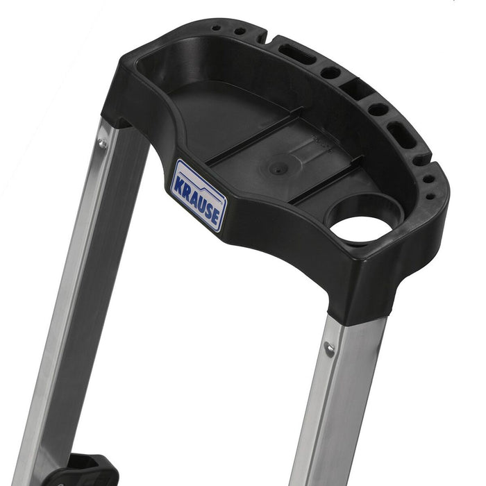 Scară pliantă cu 4 trepte Krause 126320 Negru Argintiu Aluminiu