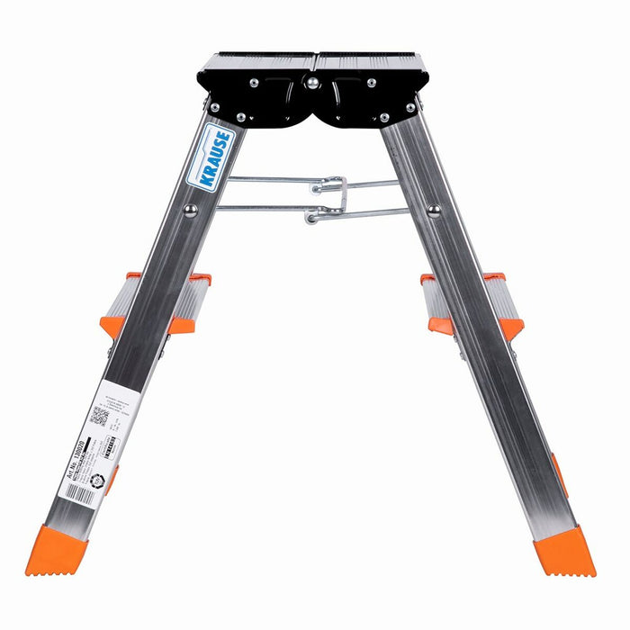 Scară pliantă cu 2 trepte Krause 130020 Argintiu Aluminiu