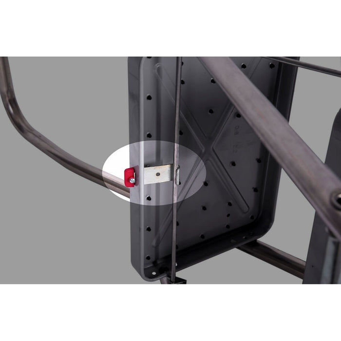 Scară pliantă cu 2 trepte Krause 130860 Gri Argintiu Negru/Albastru Aluminiu