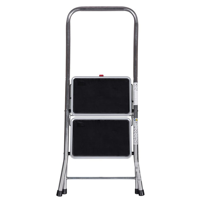 Scară pliantă cu 2 trepte Krause 130860 Gri Argintiu Negru/Albastru Aluminiu