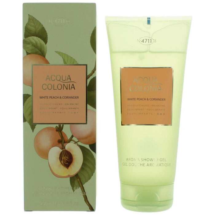 Gel de duș 4711 Acqua Colonia White Peach & Coriander, hidratant, pentru toate tipurile de piele, 200 ml